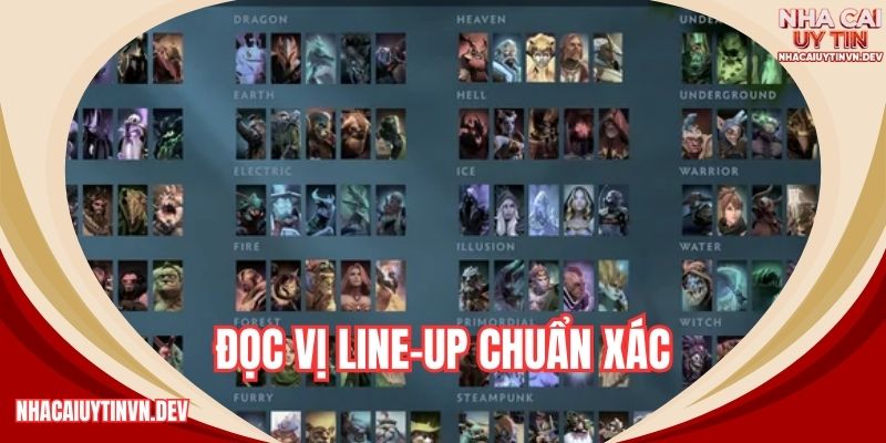 Đọc vị line-up chuẩn xác.