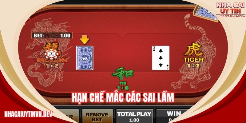 Hạn chế mắc các sai lầm